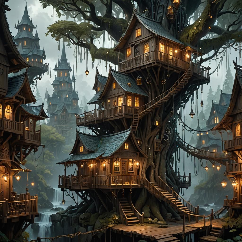 Magic Treehouse  by @Zabrie