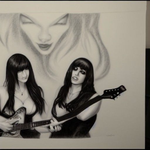 Misty Gates and Bailey Jay sing and play guitar in a doom me...