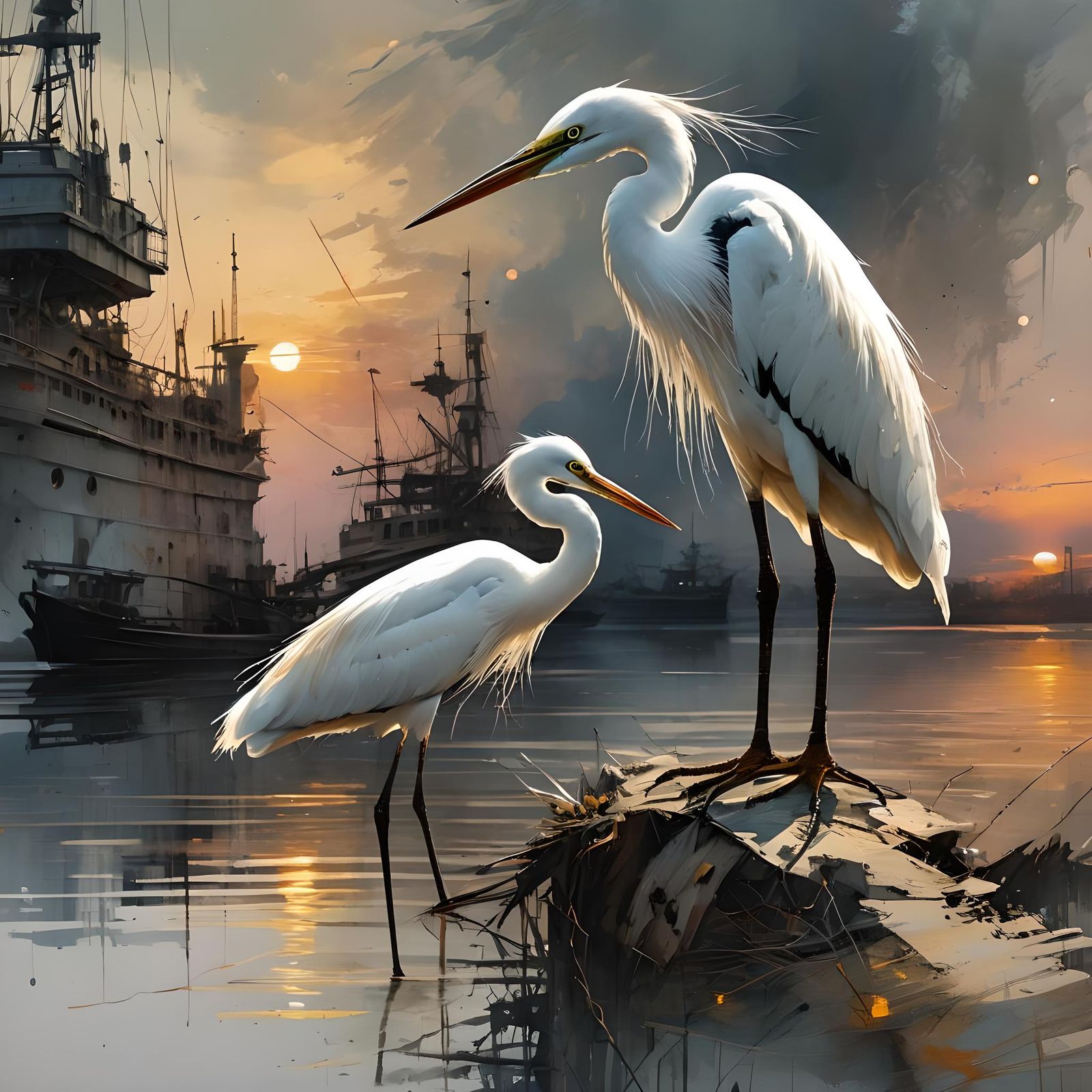 Egrets' Refuge, Amidst Regrets of Industry