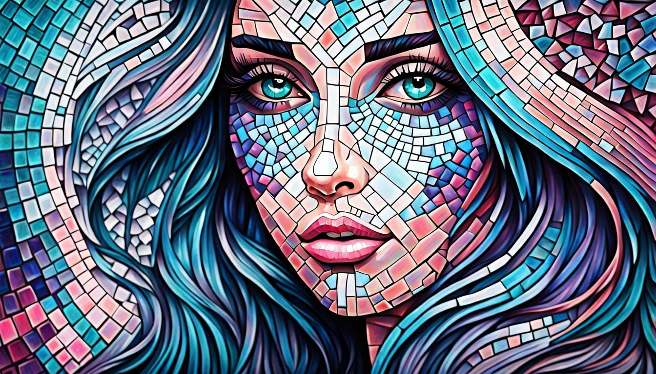 Beauty hidden with mosaic
