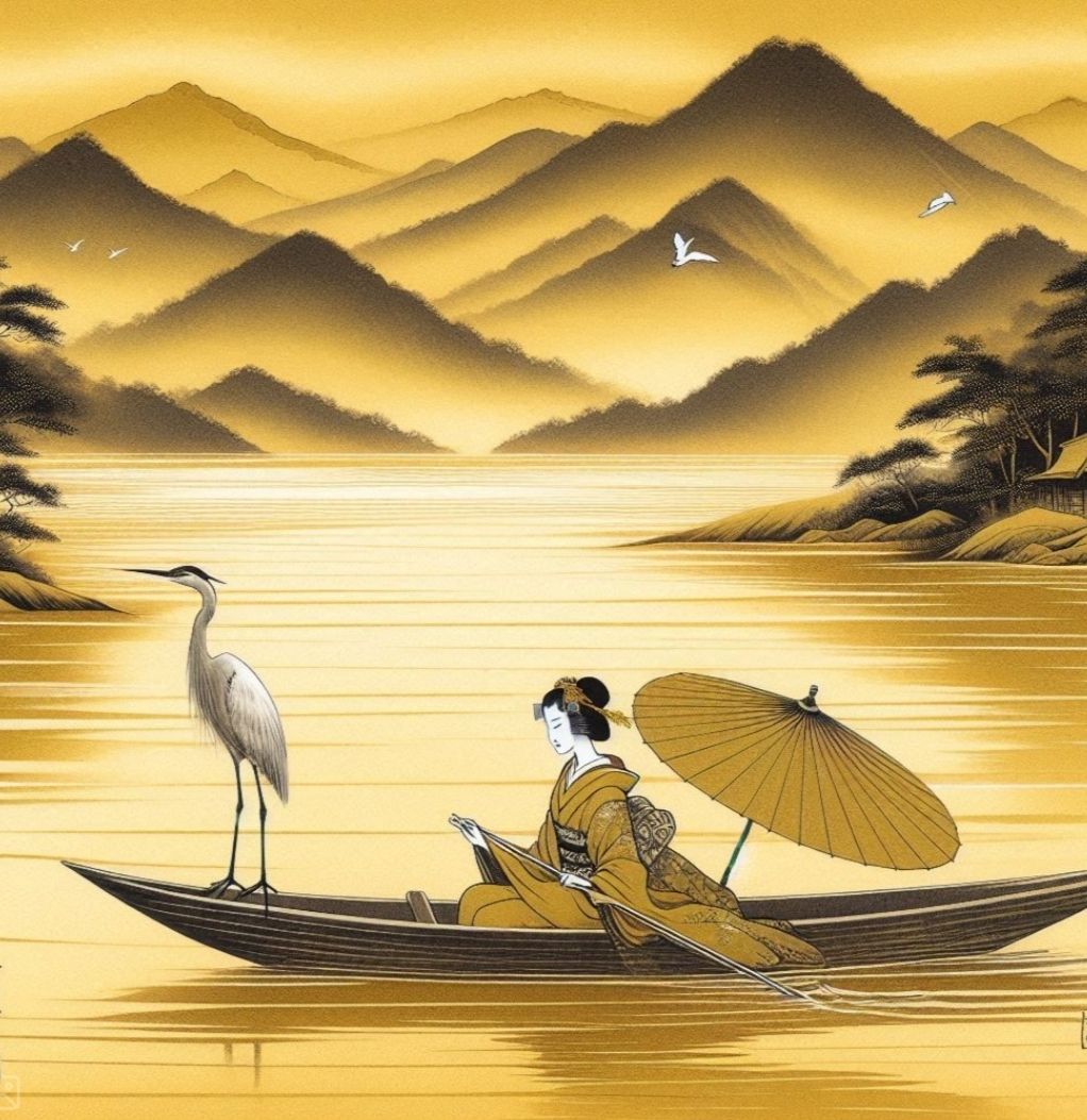 Egret hitching a ride