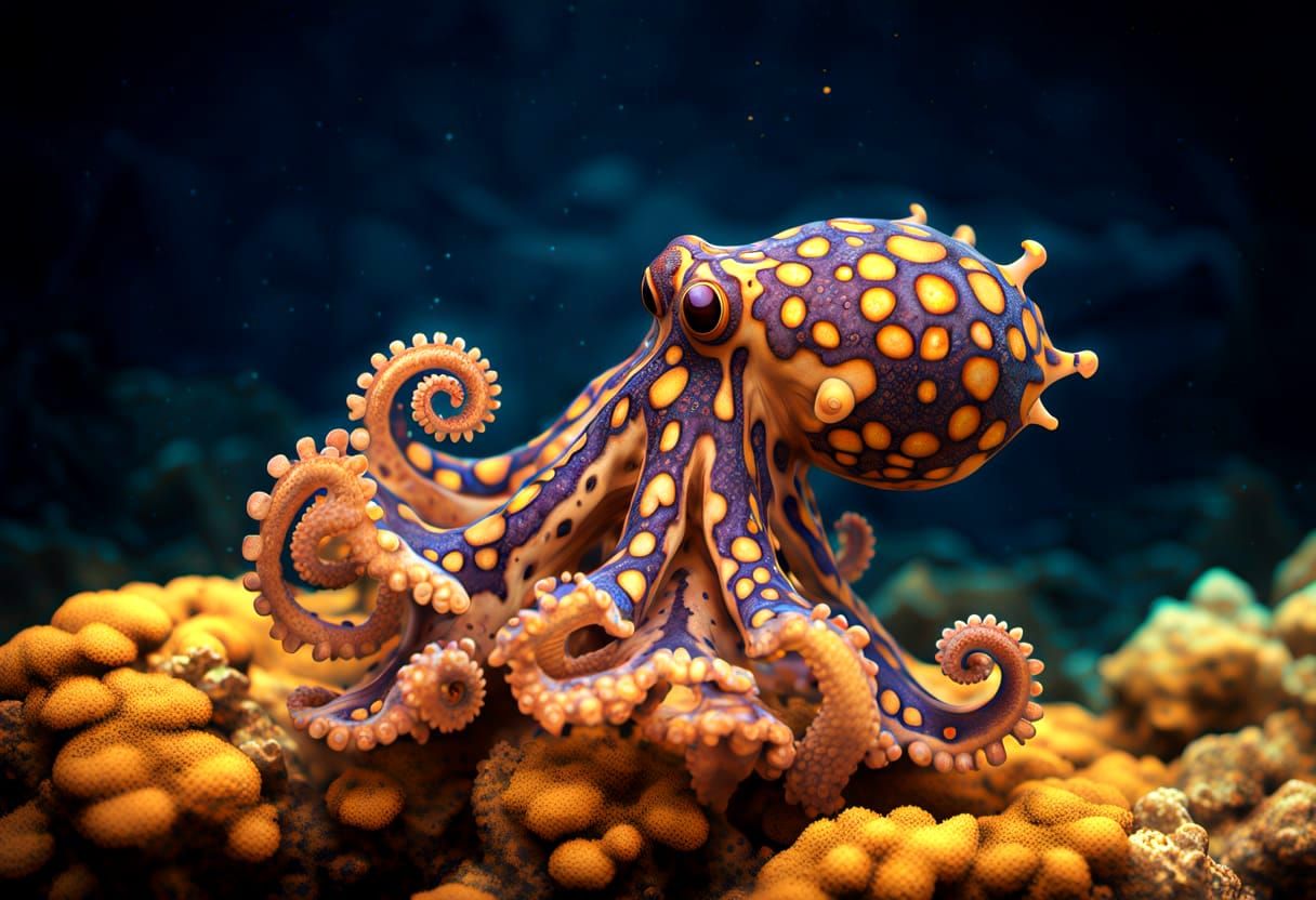 Blue-Ringed Octopus  by @Vicki