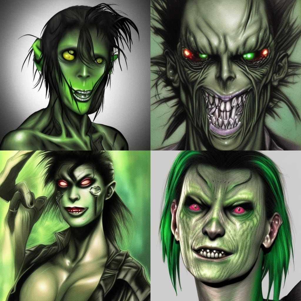green vampire from black lagoon realistic