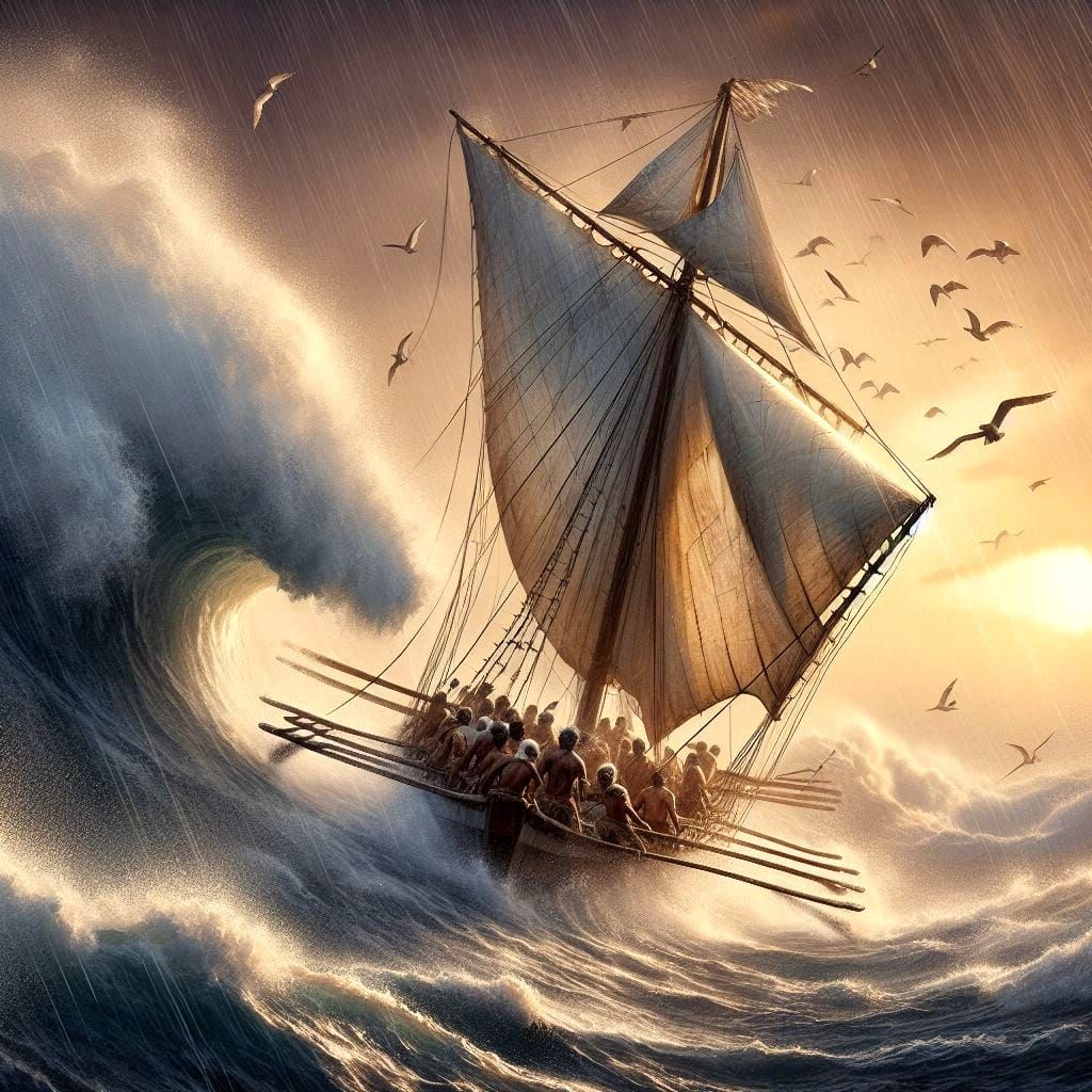 A travers les vagues