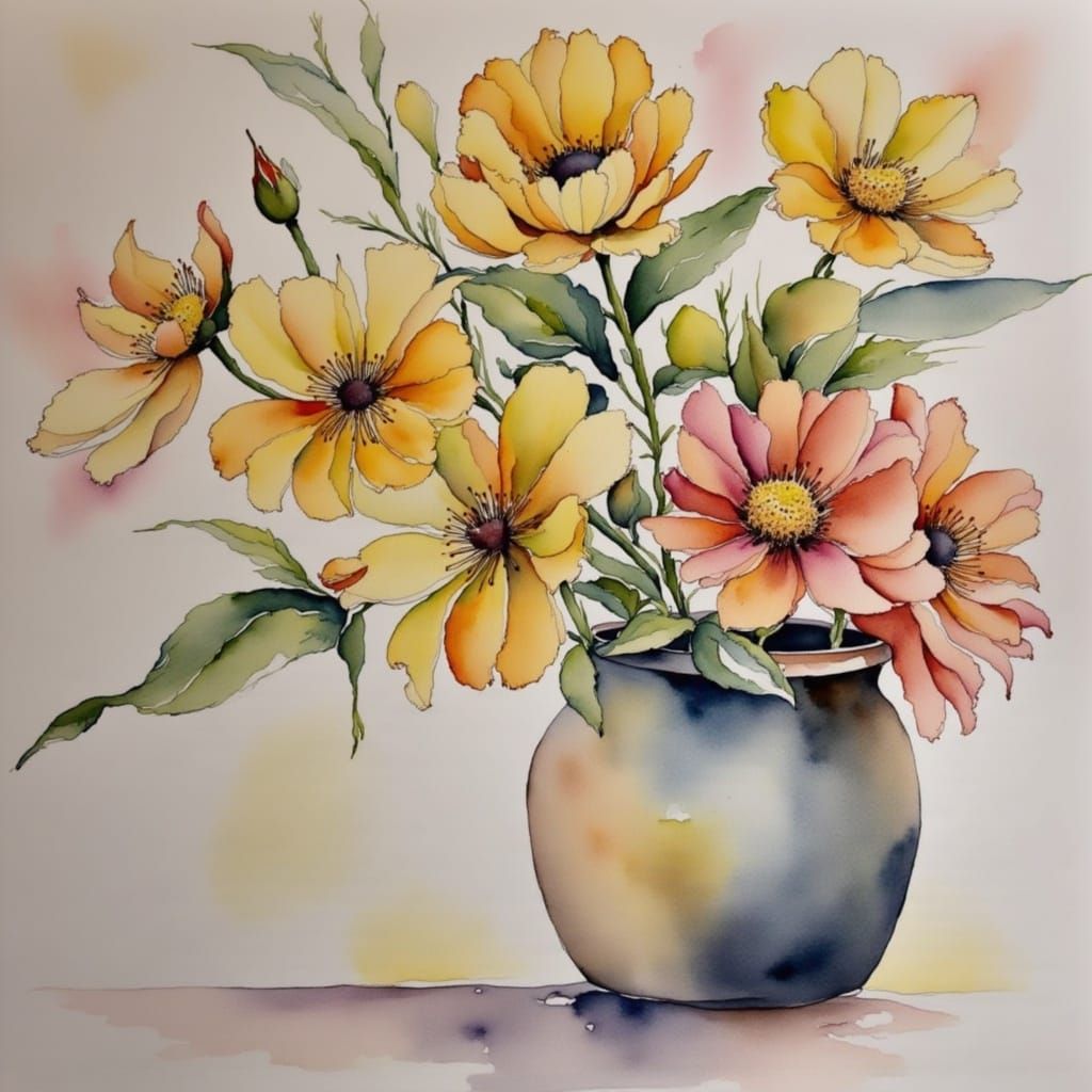  <lora:Watercolor-flux:1.0>