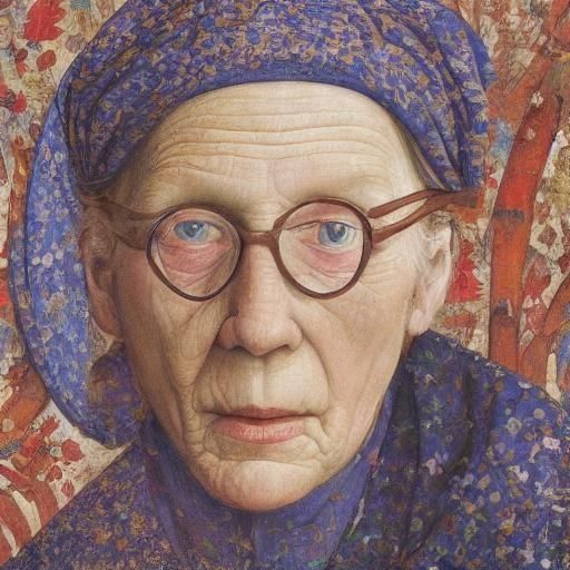 Older Woman in Fra Angelico Style