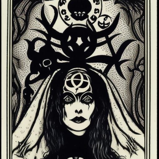 Madam Leota, Satan, Gothic, Occult, Tarot Art, Rozz Williams, 8k ...