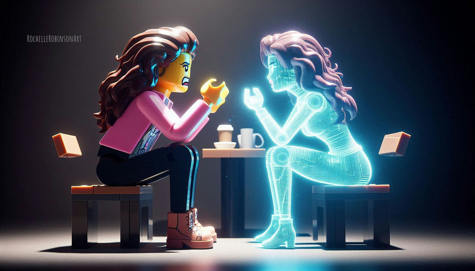 Arguing With My Inner Sabateur - Lego Art