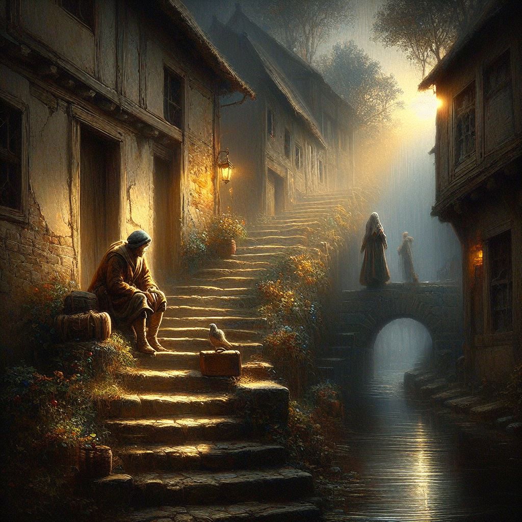 In the morning, the pigeon tells Apollinaire the news