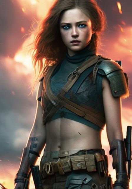 Post-Apocalyptic Warrior girl 282
