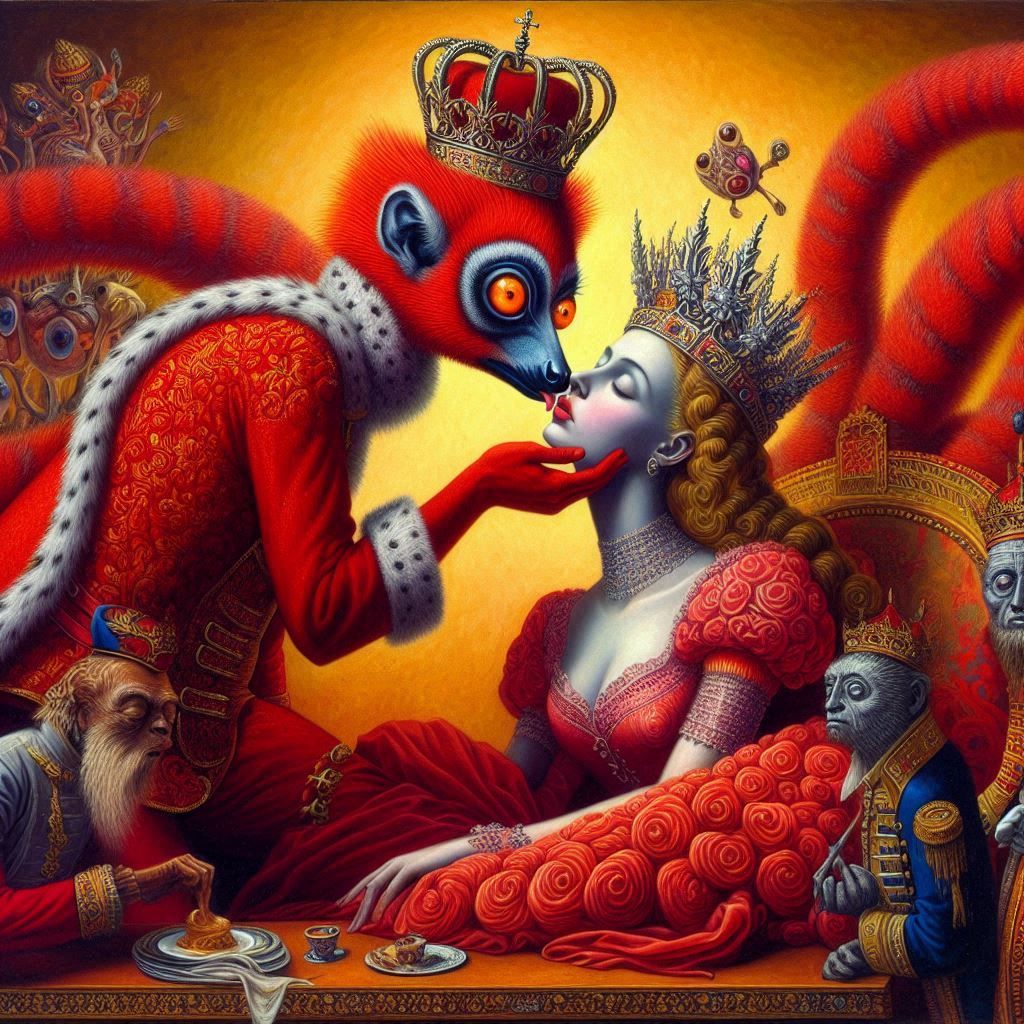 Quick Royal Buss On The Cheek