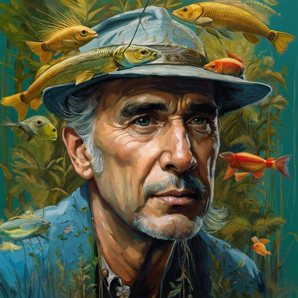 Fishing John - AI Generated Artwork - NightCafe Creator