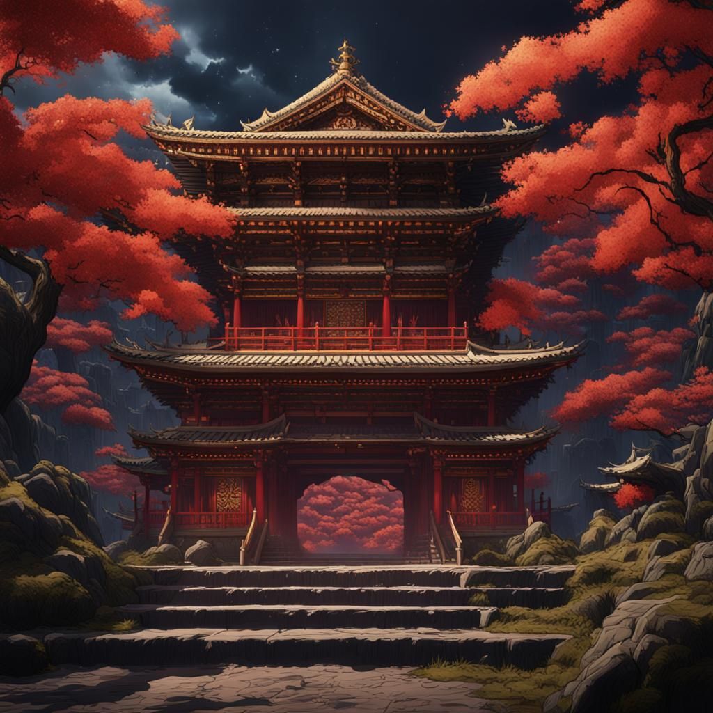 Mahoraga from Jujutsu Kaisen: Detailed Matte Painting