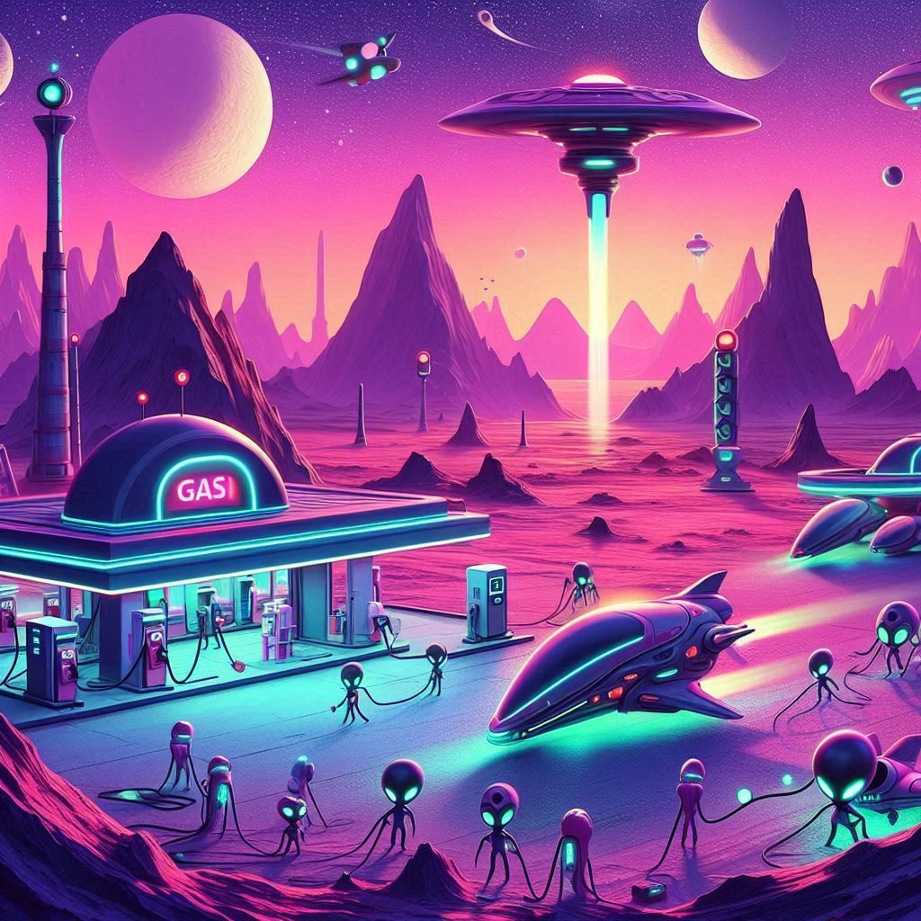 Alien Gas Station