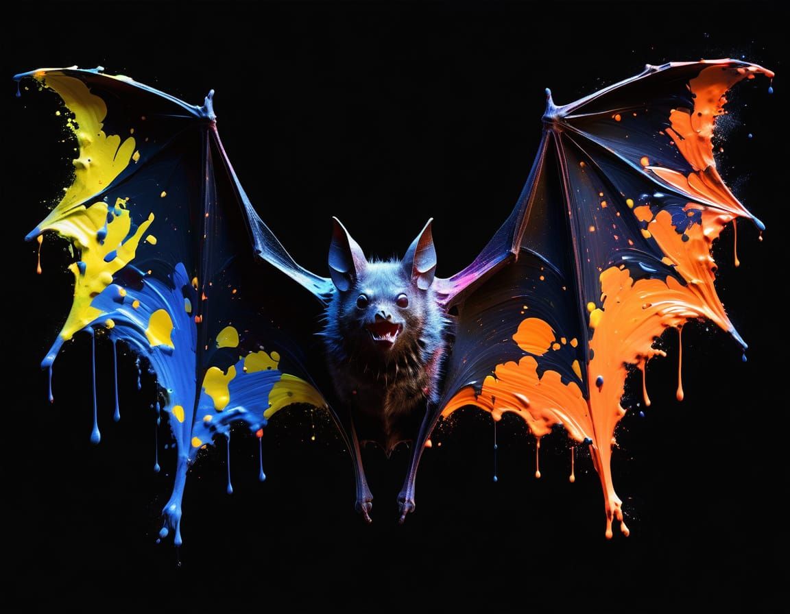The Painted Bat  by @Doomblob