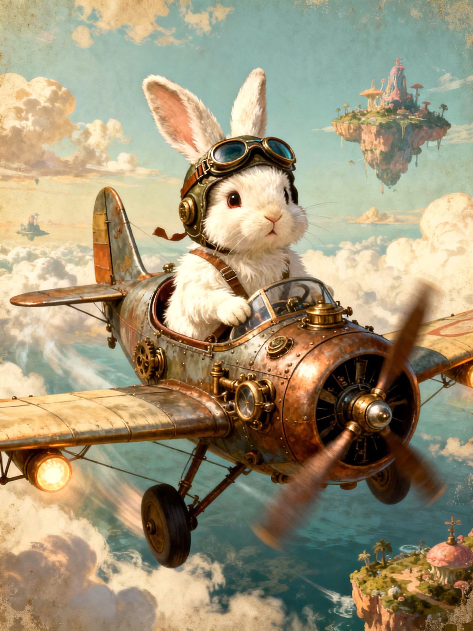 Brave Fluffy Aviator  by @Yannous de Chaumont
