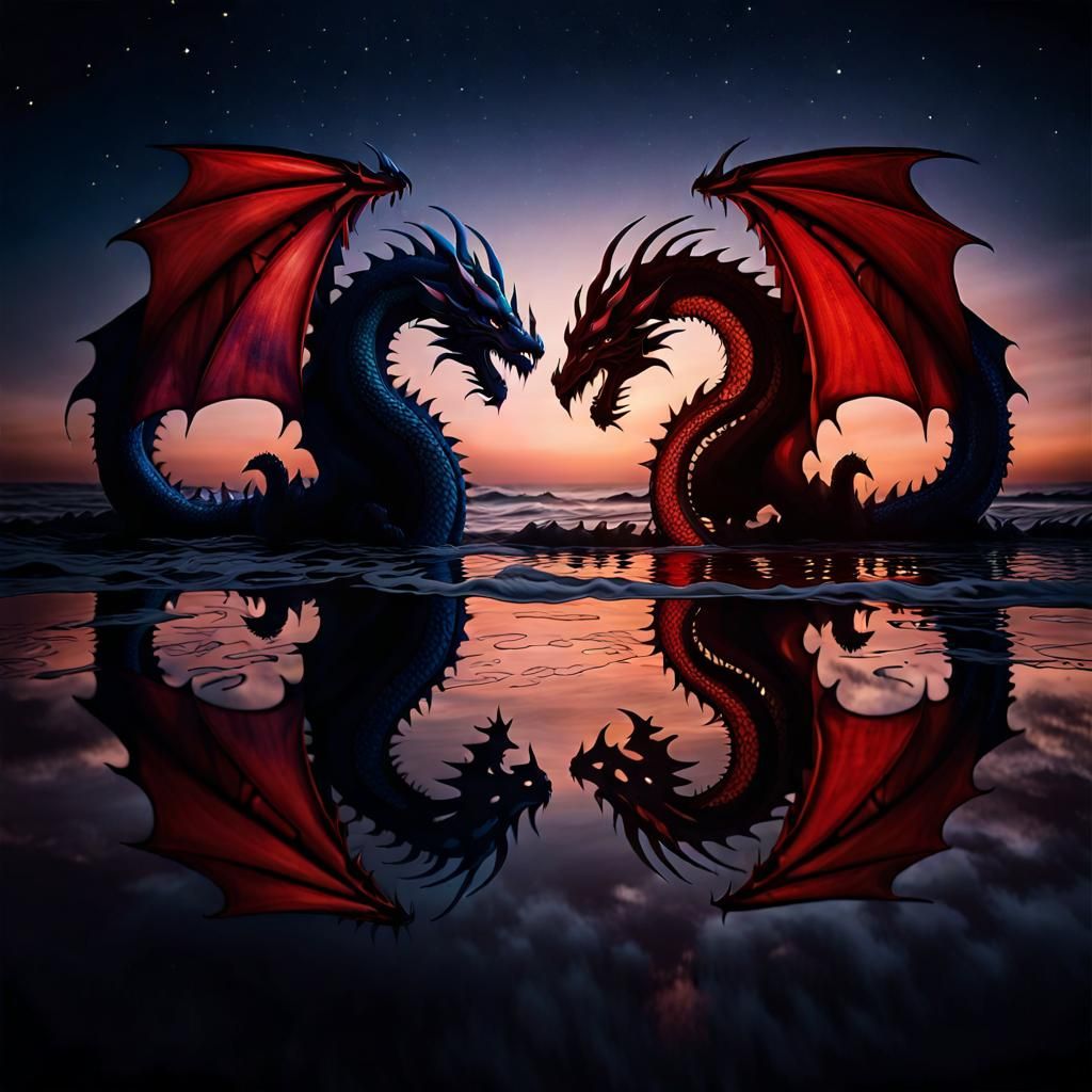 Duel Dragon Reflections