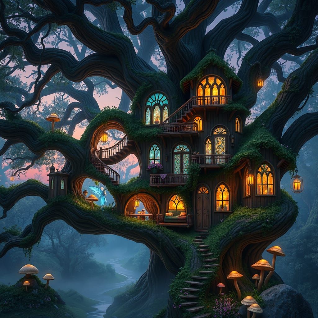 Magical treehouse  by @Naughty OFW