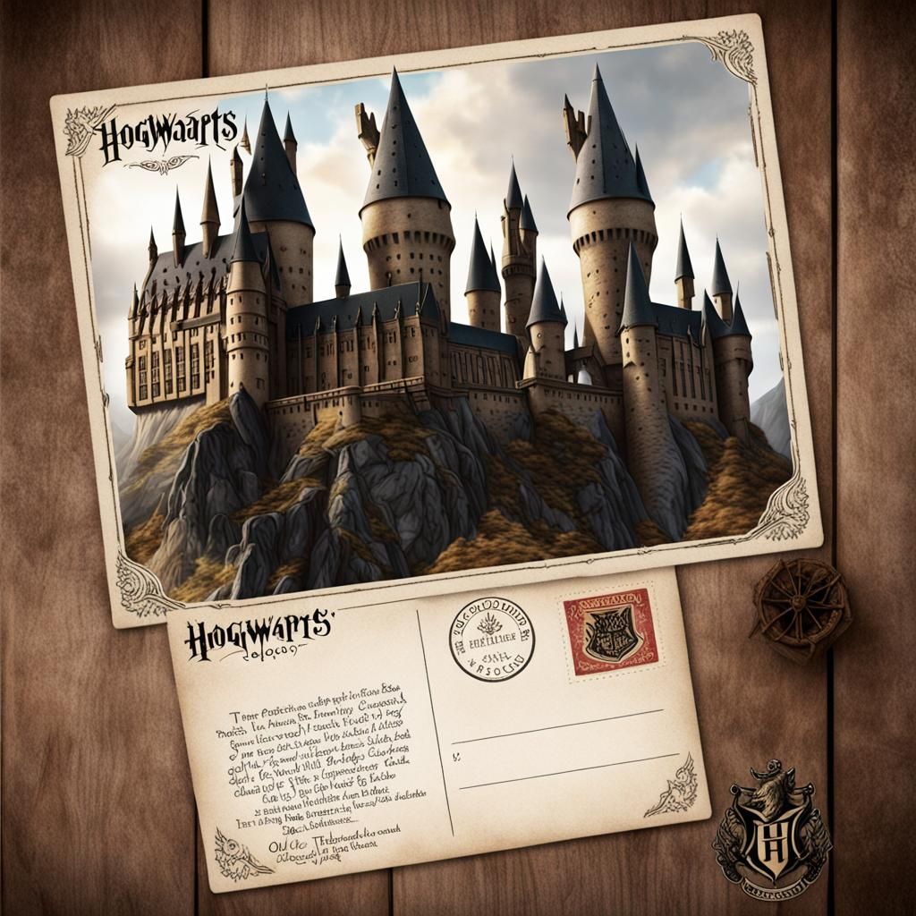 Hogwarts Postcard II - AI Generated Artwork - NightCafe Creator