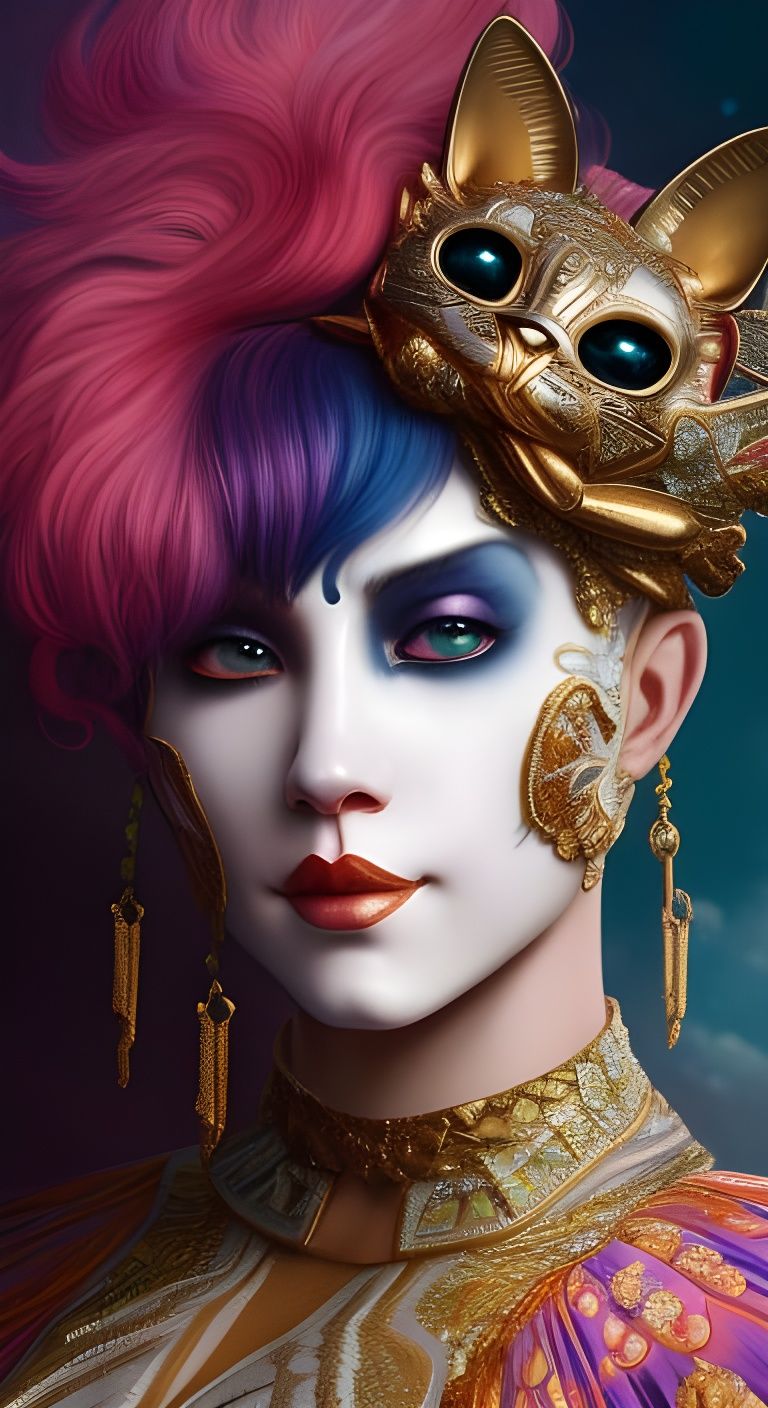 Clowny Cat Lover AI Generated Artwork NightCafe Creator clowny-cat-lover-ai-generated-artwork-nightcafe-creator