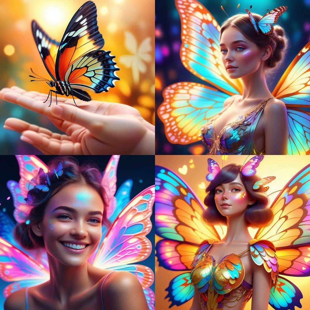 Whimsical Feline Goddess in a Flaming Heart