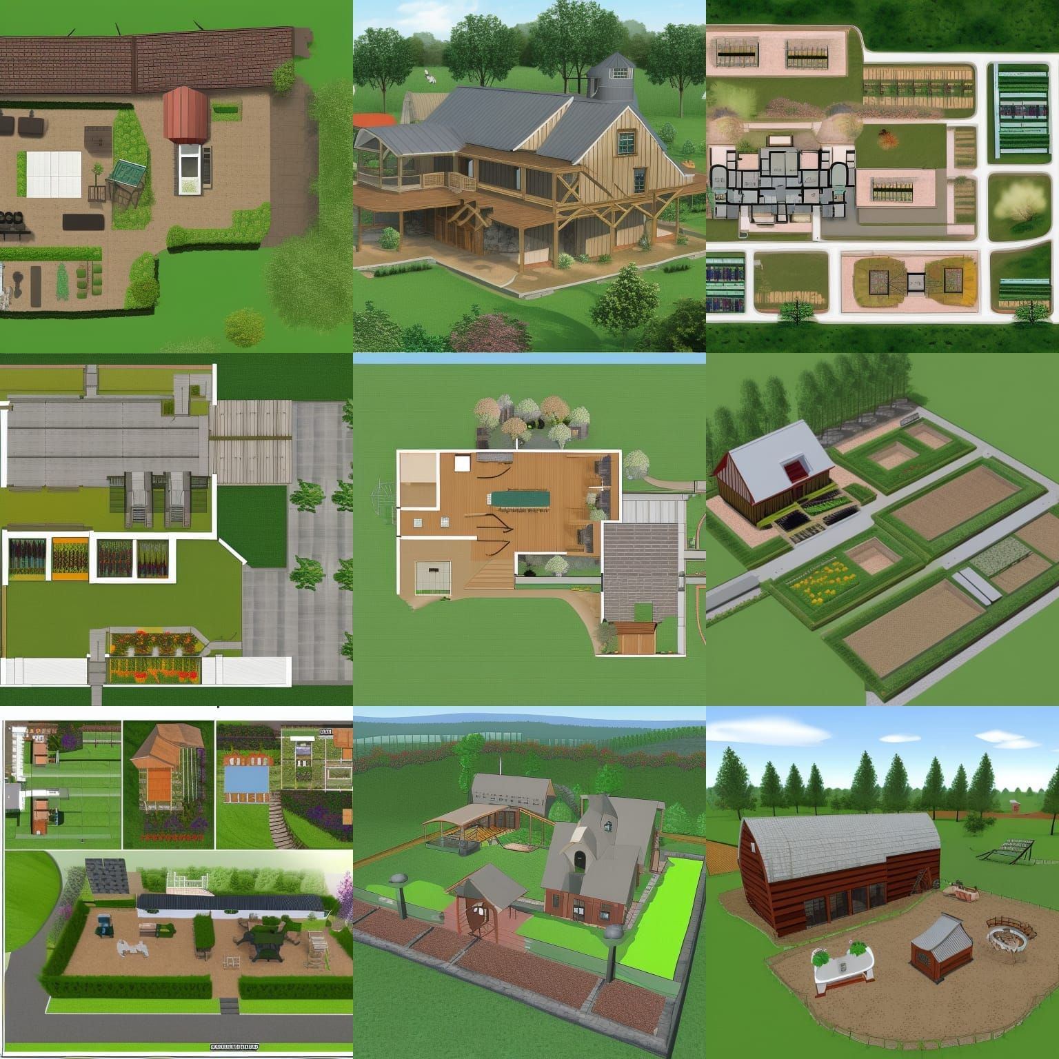 beautiful farm layout