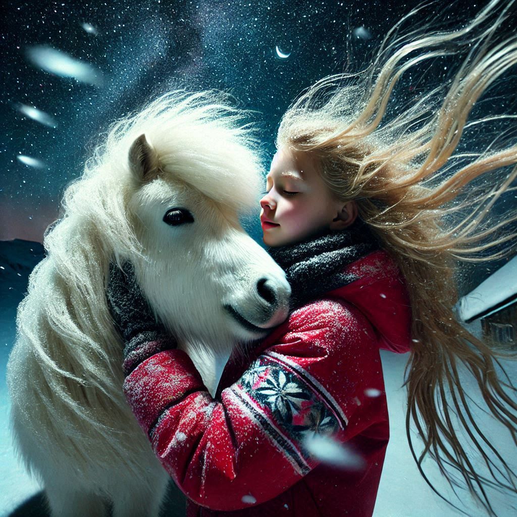 Girl and her Shetland Pony !!