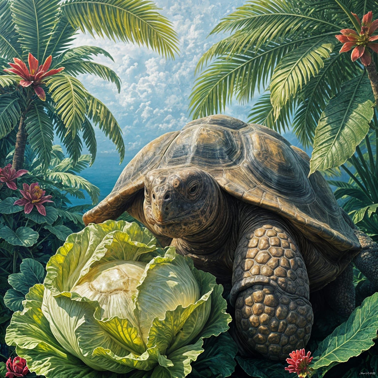 Tortoise in Paradise  by @Antinomy