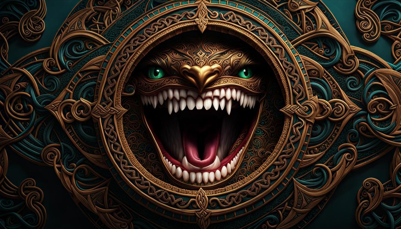 Laughing monster