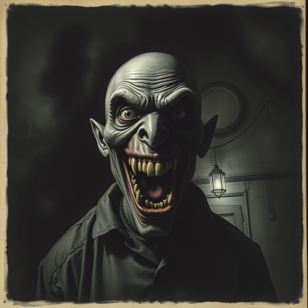 Obscure, dark, ominous, downright evil, to the deepest inner linings of the soul, stood a man to be no less than 7 feet tall, huge eyes, and...