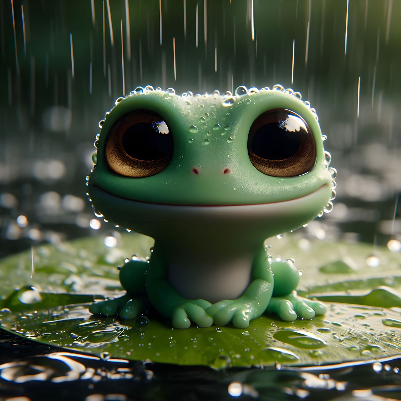 enjoying the rain ☔️