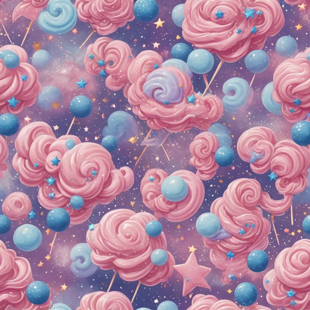 Cotton Candy Stardust Melody  by @TrainToon