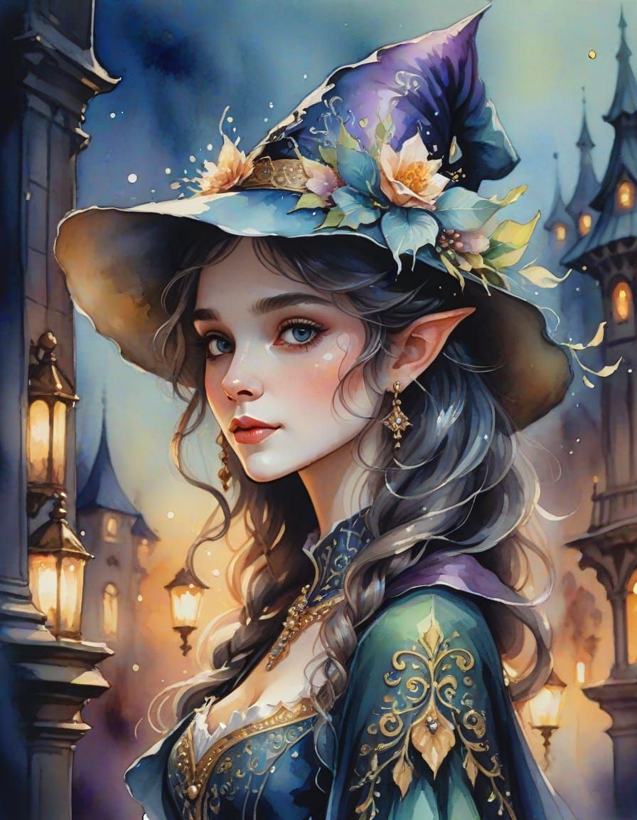 Elf portrait   by @Goose Banner