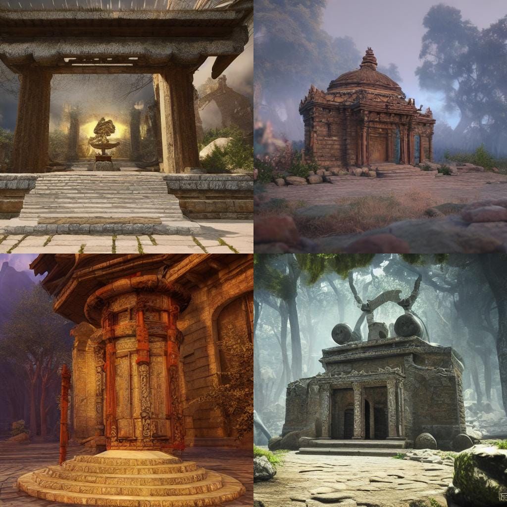 Ancient Shrine - AI Generated Artwork - NightCafe Creator