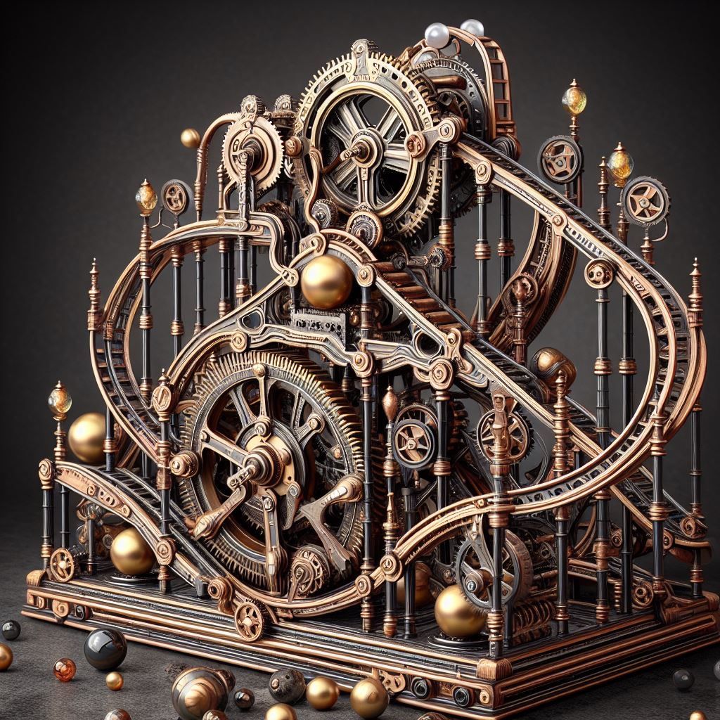 Rolling ball sculpture