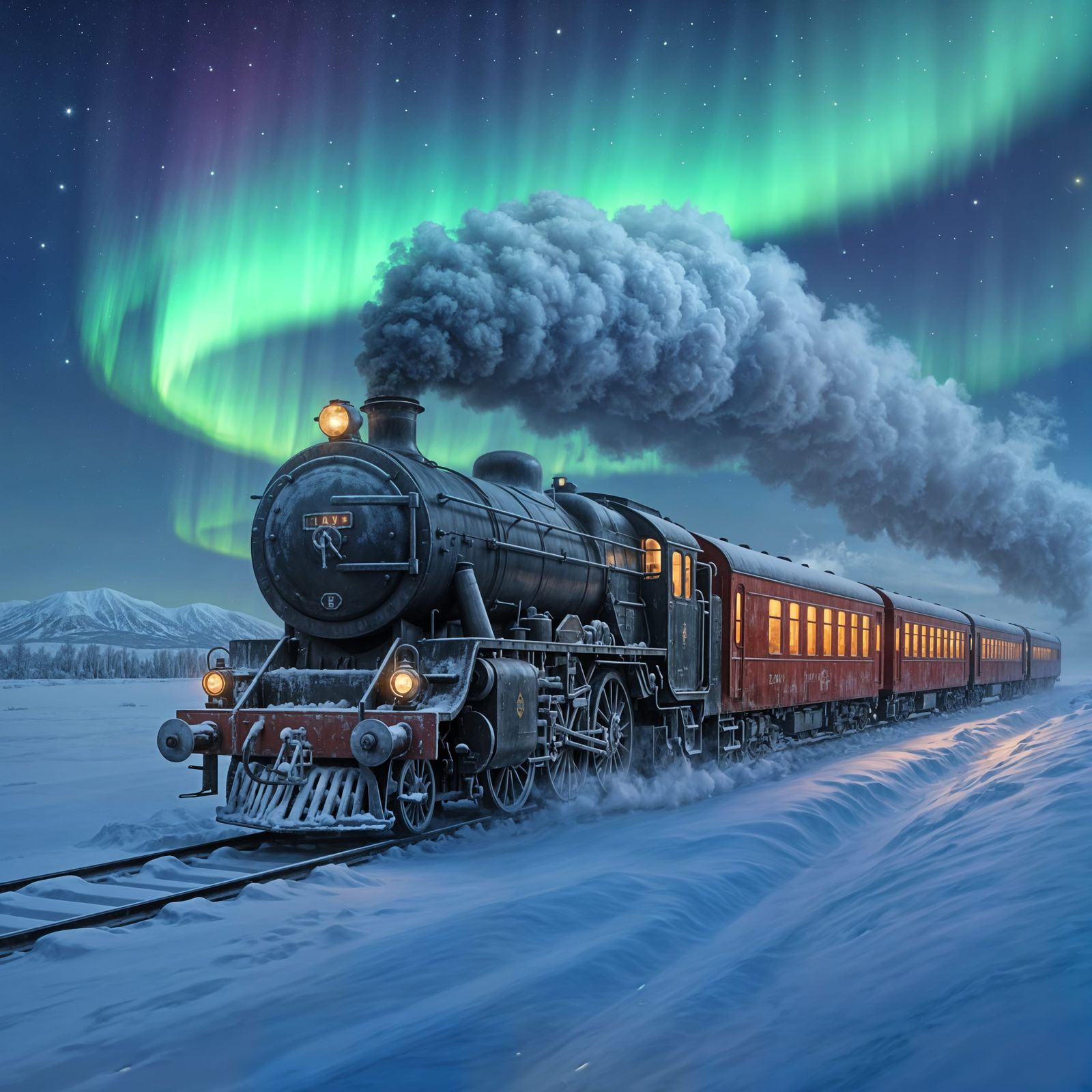 Winter Train  by @Andre R
