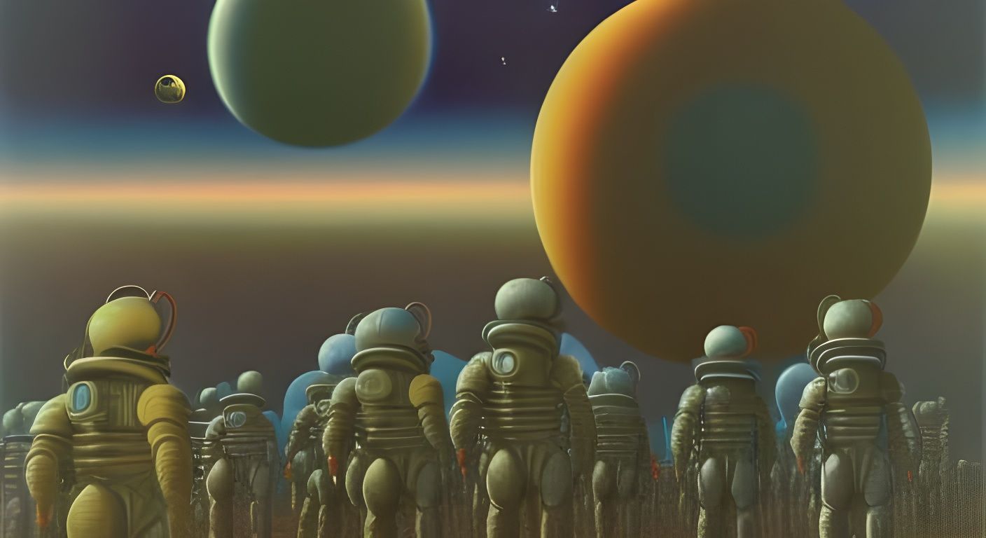 astronaut army - AI Generated Artwork - NightCafe Creator