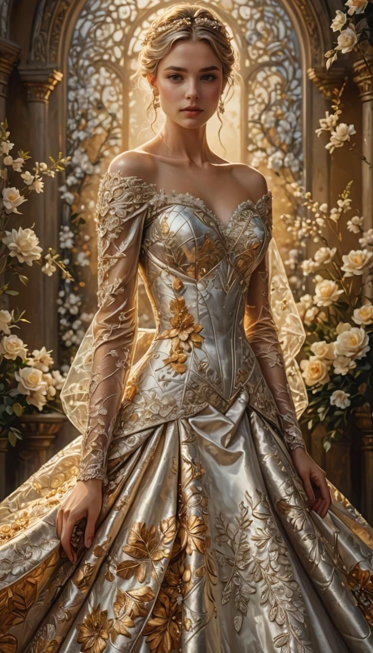 Flower Wedding Dress