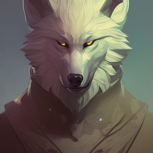 magical wolf genie