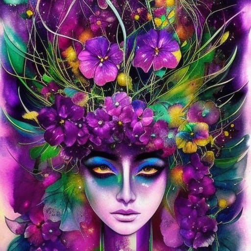 Lady of Pansies