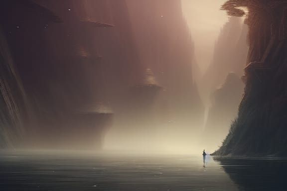 The man in the lake
