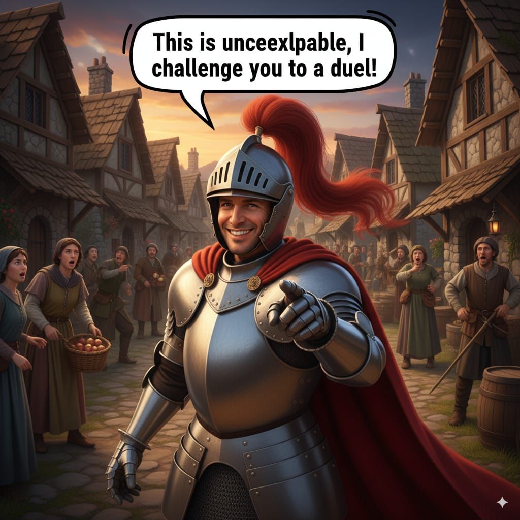 When diplomacy fails, Sir Godric knows how to keep things… e...