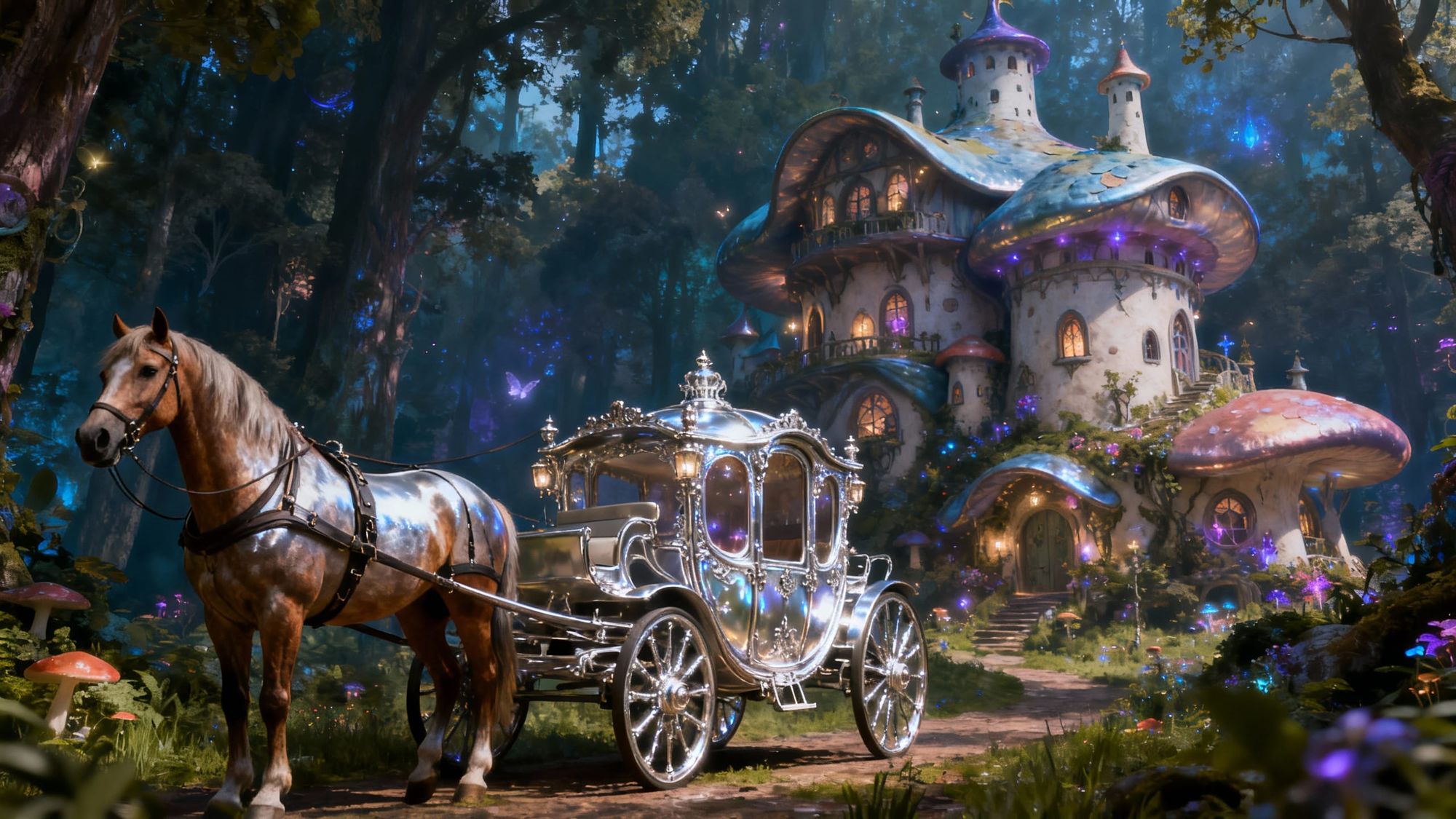 the carriage of the fairy princess