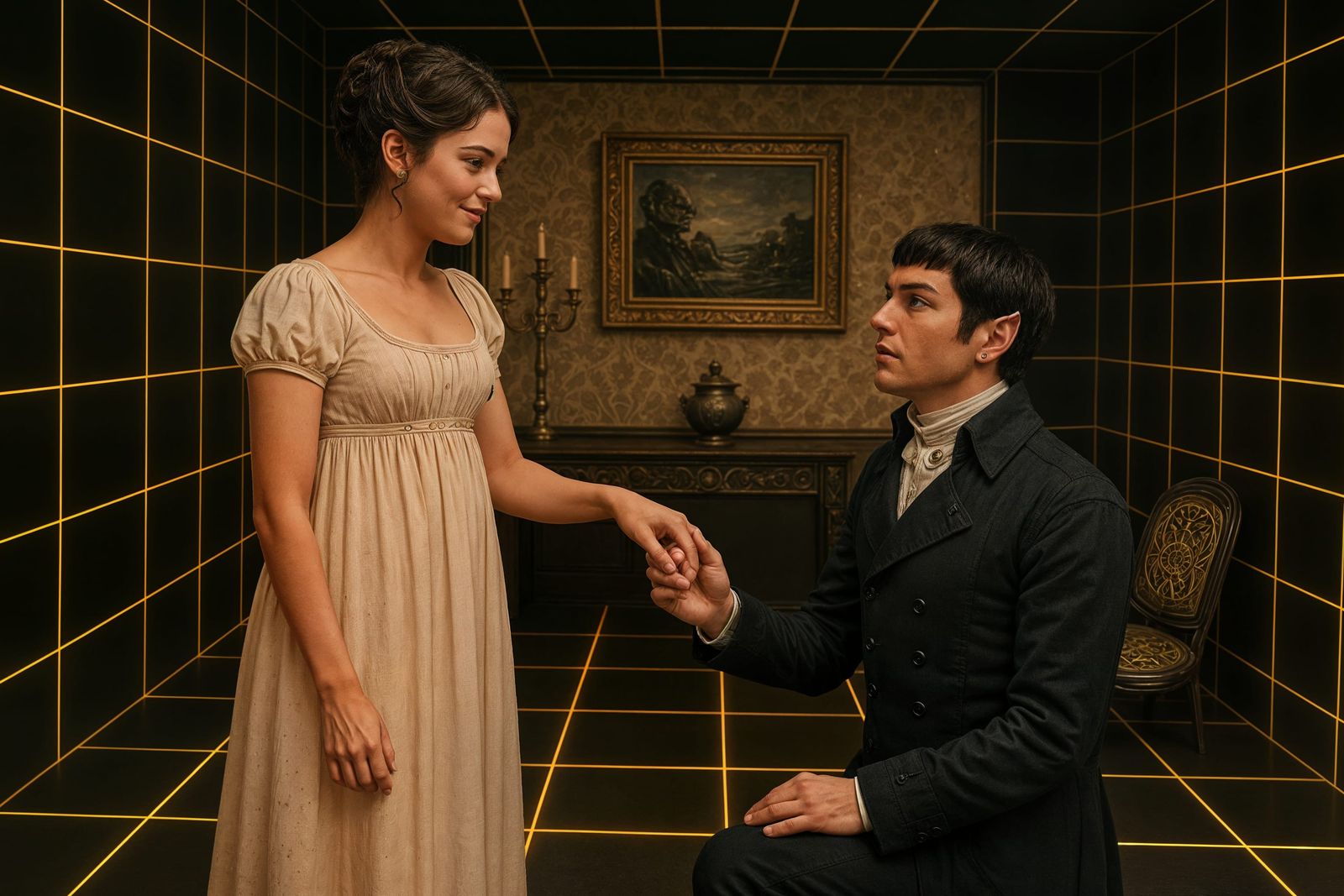 Playing Pride and Prejudice in the Holodeck