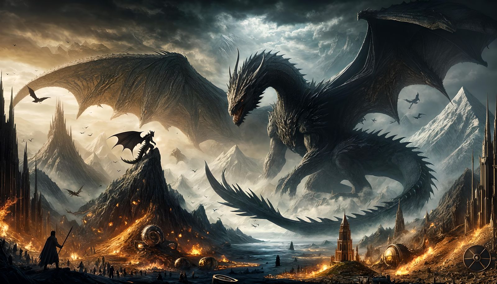 Embellished (By Tolkien Himself) Size Comparison Between Sma...