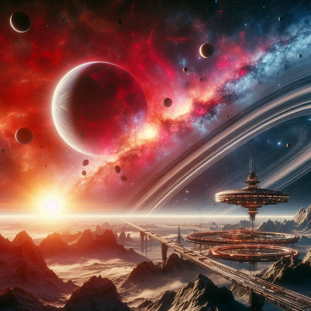 cyclopean space station on an asteroid