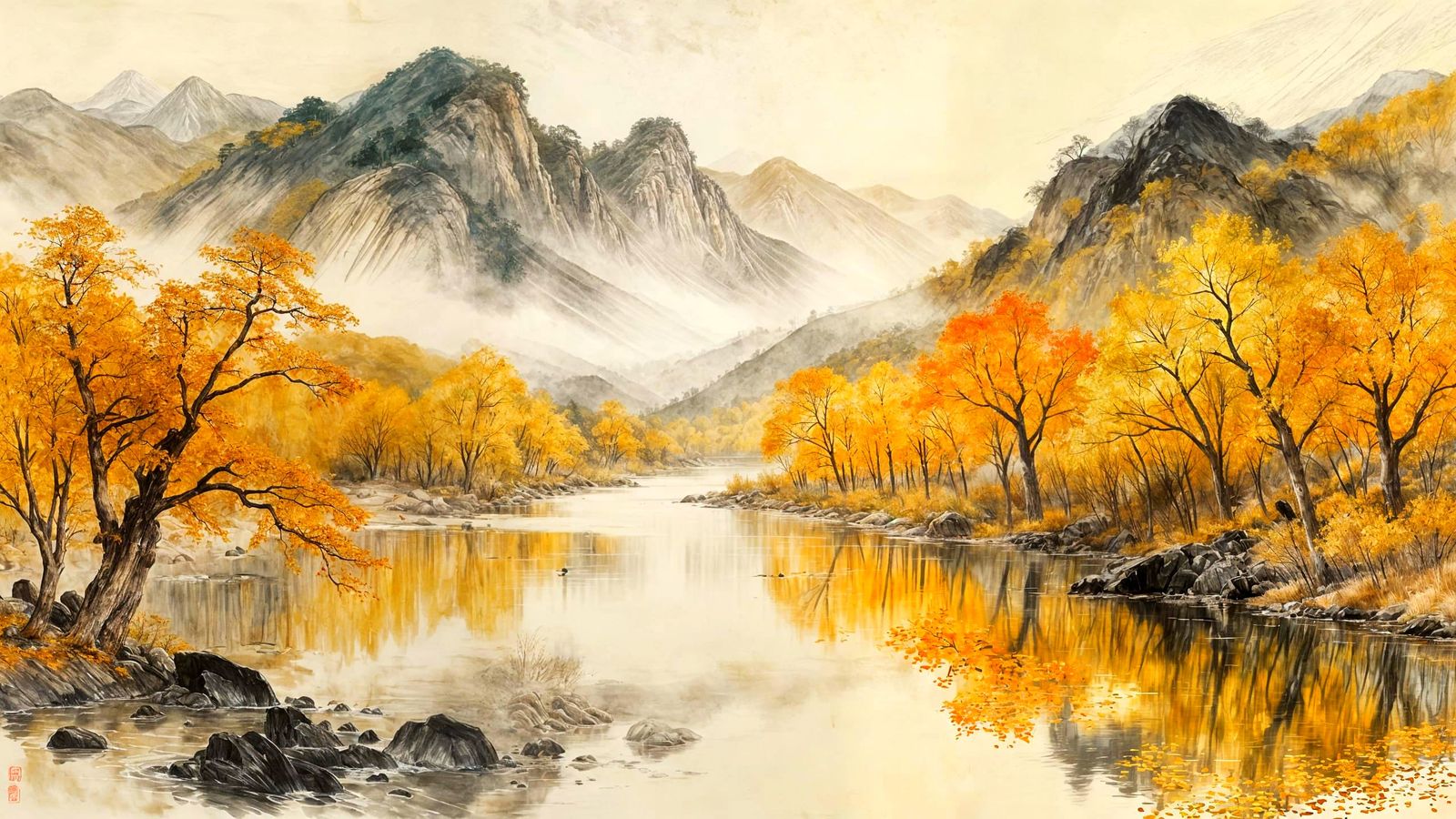 Misty Autumn Reflections - 8 likes  by @Mimmo_D