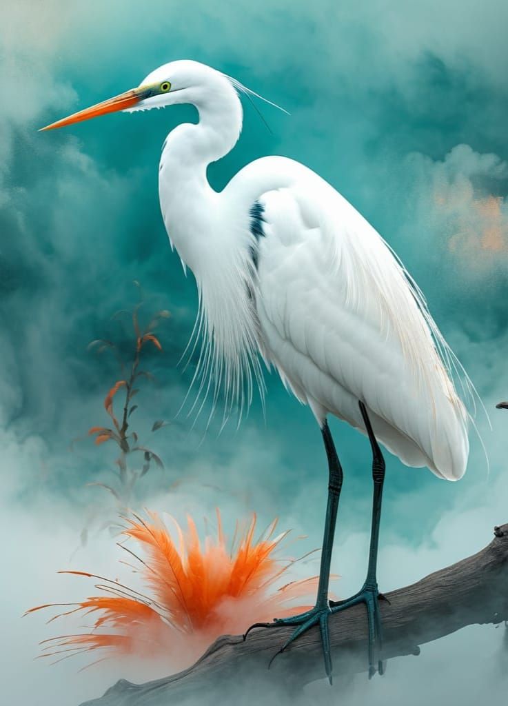 An egret.