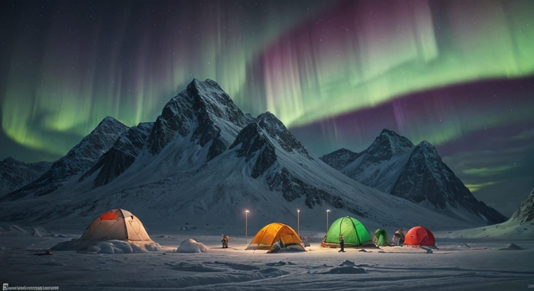 Camping under the aurora