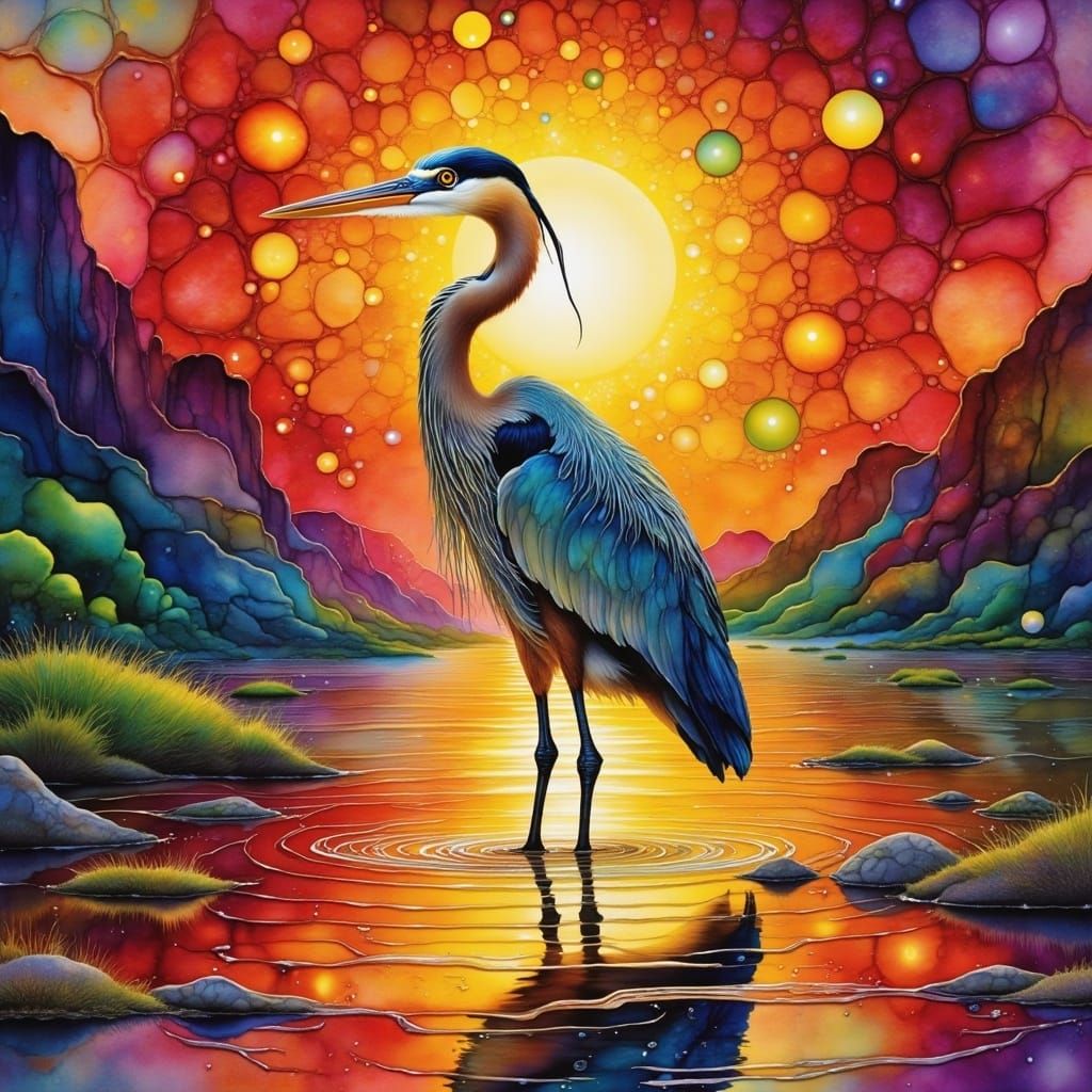 Heron  by @Hilo Girl